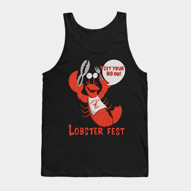 Burgers Lobster Fest Tank Top by Tommymull Art 